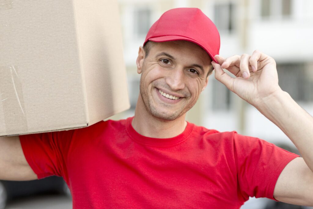 smiley-delivery-man-doing-his-job